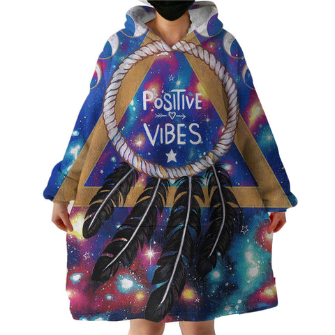Therapeutic Blanket Hoodie - Positive Vibes (Made to Order)