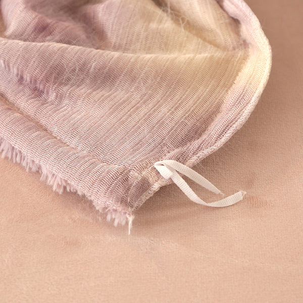 Therapeutic Fluffy Faux Mink & Velvet Fleece Quilt Cover Set - Marble Violet Cream