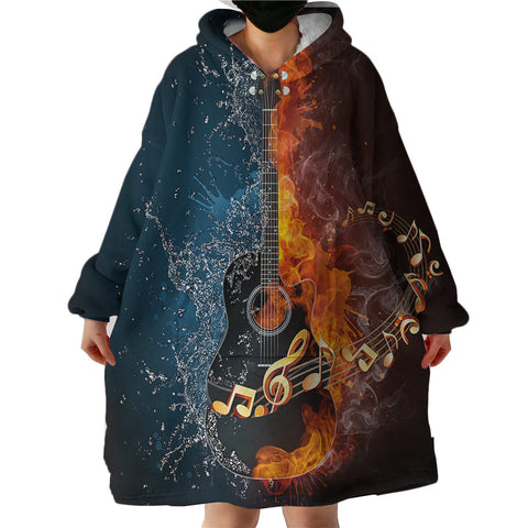 Therapeutic Blanket Hoodie - Acoustic guitar (Made to Order)