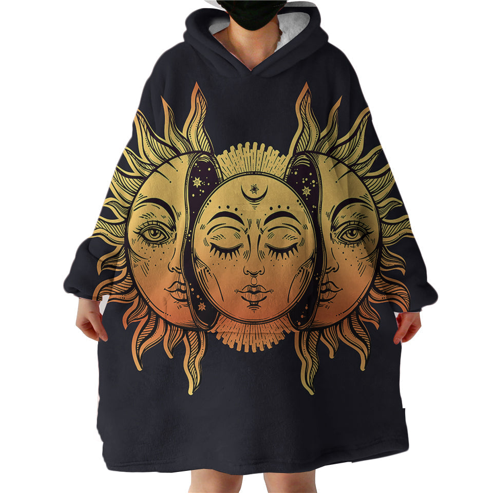 Therapeutic Blanket Hoodie Sun Moon (Made to Order) – Bedding