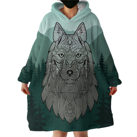 Therapeutic Blanket Hoodie - Wolf Mountain (Made to Order)