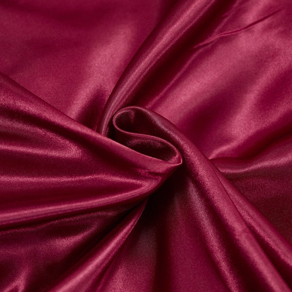 Satin Bedding Set - Burgundy