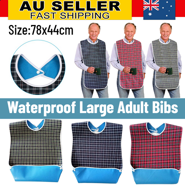 2 x Adult Bibs Waterproof Protectors / Protector Disability