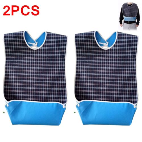 2 x Adult Bibs Waterproof Protectors / Protector Disability