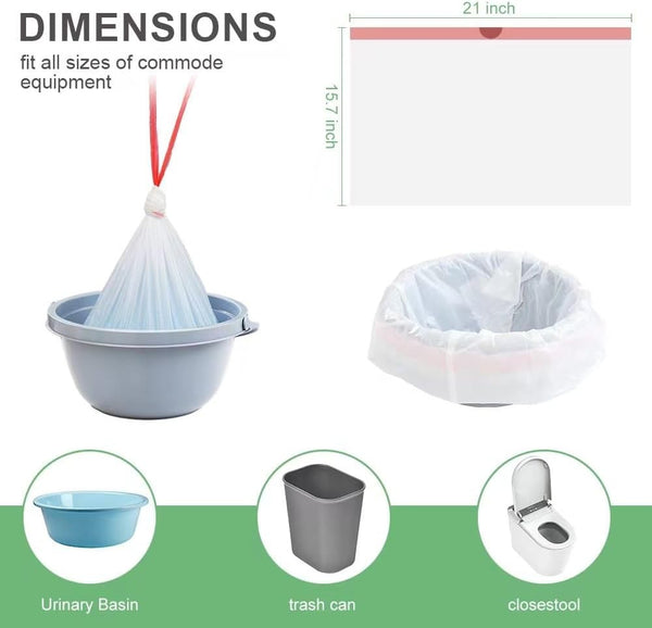 Commode Liners 120PCS 