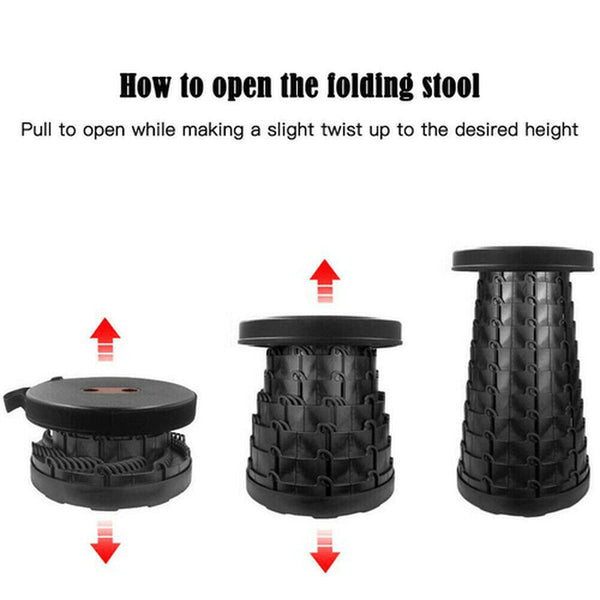 Portable Telescopic Folding Stool 