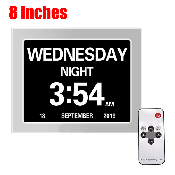 Digital Calendar Clock Alarm Extra Large