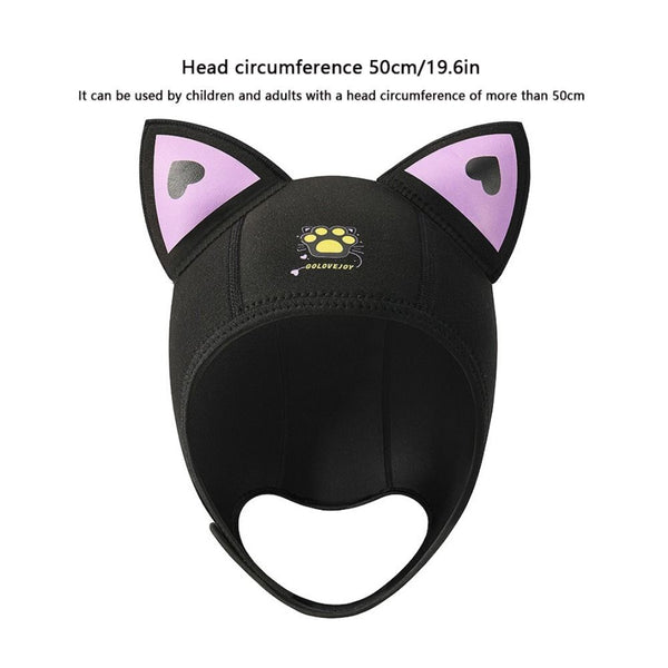 Cat Ears Diving Hood Neoprene 