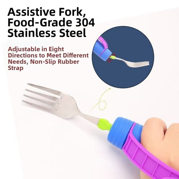2Pcs Set Adaptive Feeding Utensil