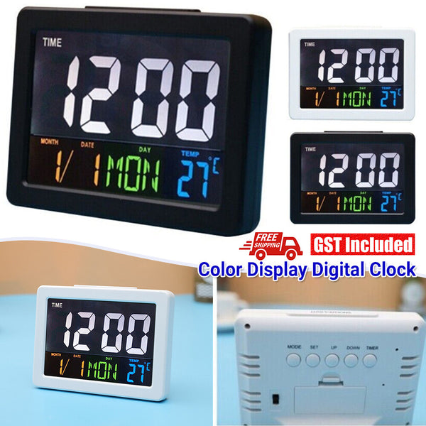 Digital Jumbo Clock with Calendar Temperature Clock