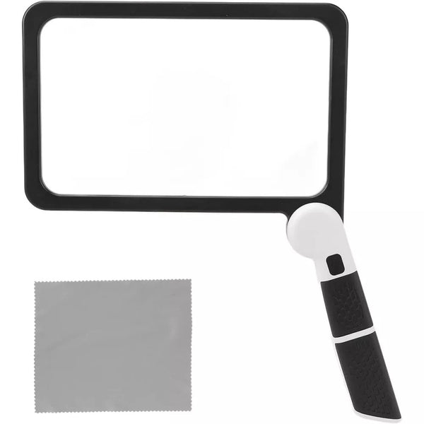 Rectangular 5X Handheld Magnifying Glass 