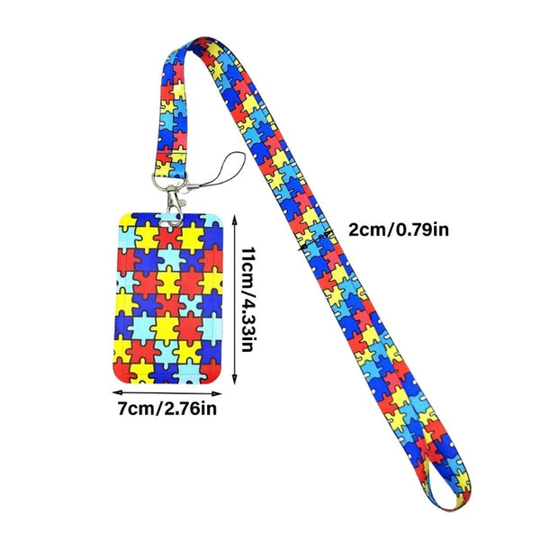 Vibranting Autism Designs Lanyard 