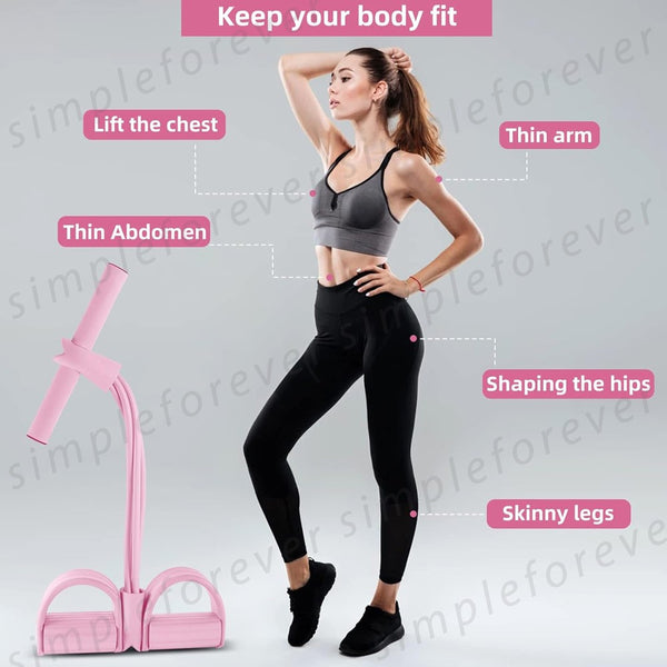 Exercise Tension Rope Foot Pedal 