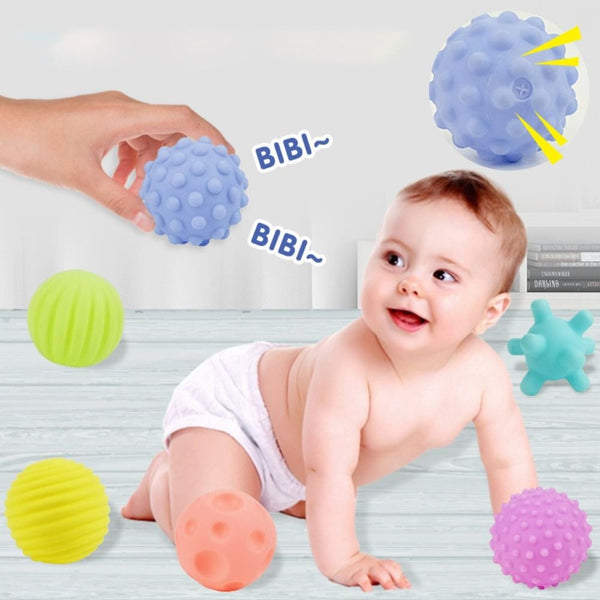 6Pcs Soft Rubber Tactile Ball