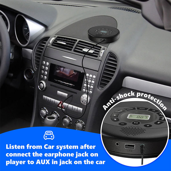 CD Player with Speaker Bluetooth Audiobook