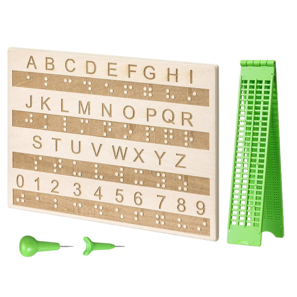 Braille Writing Slate with Stylus Portable Learning