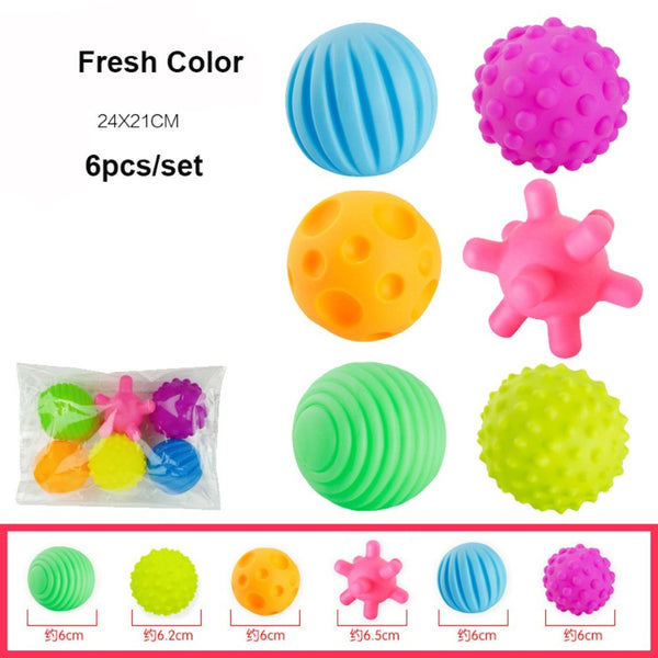6Pcs Soft Rubber Tactile Ball