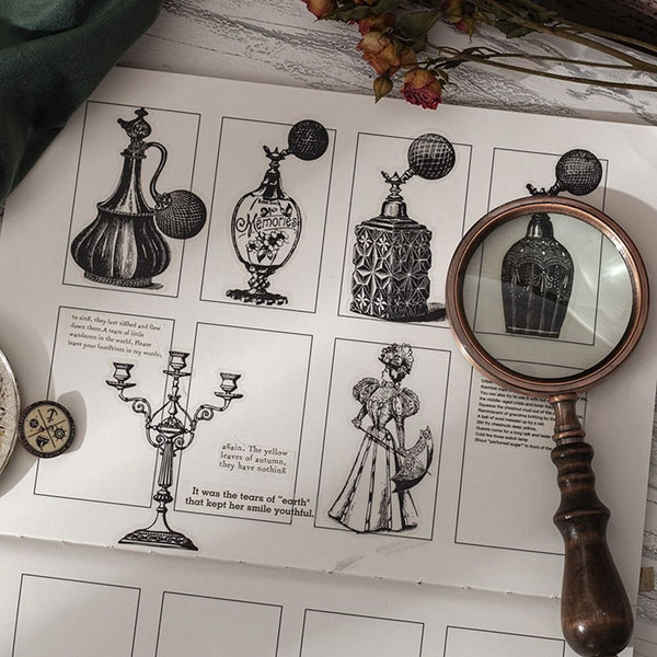 10X Retro Handheld Magnifier Glass 