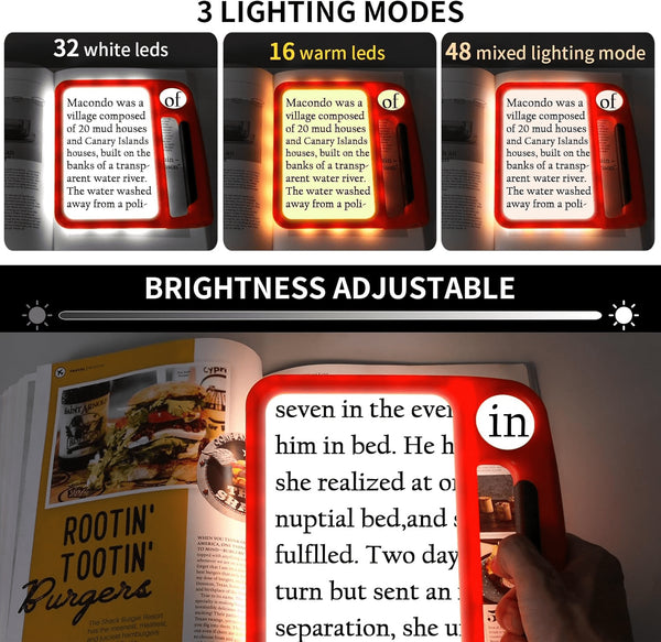 10X Full-Page Magnifying Glass 48 Lights