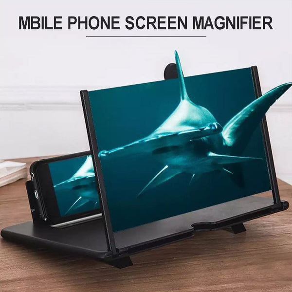 3D Folding Screen Magnifier Stand Mobile Phone 