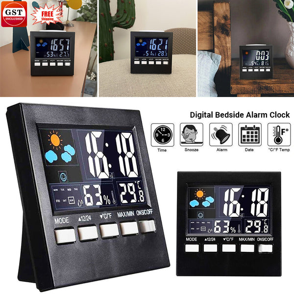 Alarm Clock LED Temperature Time Day/Night 