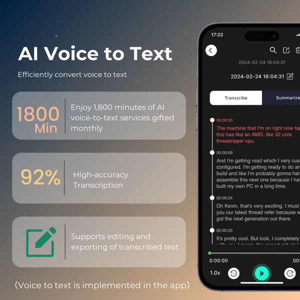 AI Powered Voice Recorder and Call Recorder with Speech-To-Text