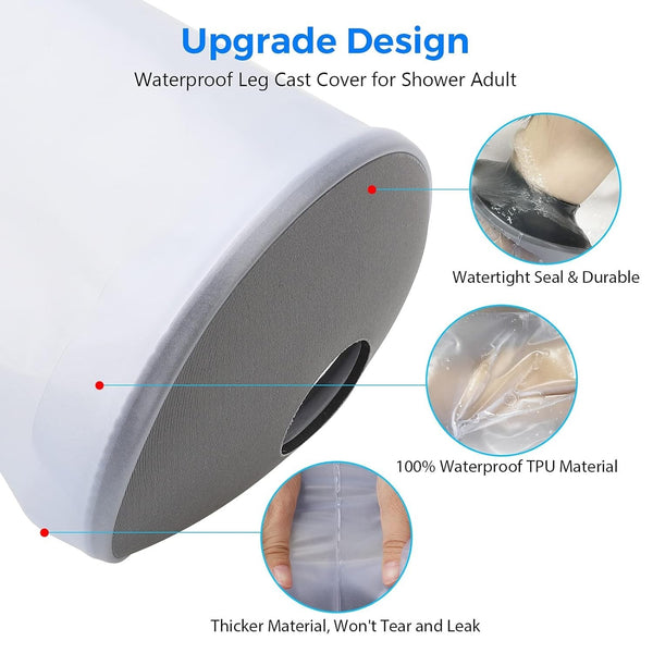 Waterproof Leg Cast Cover for Shower
