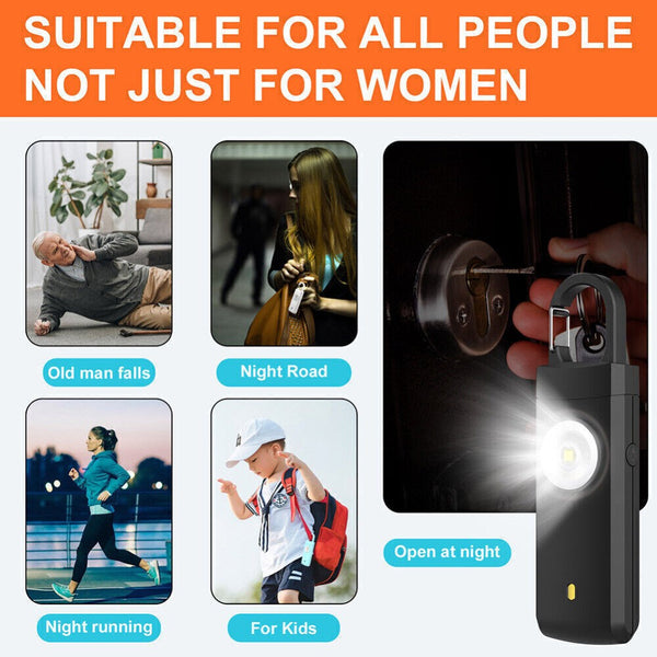 140Db Personal Alarm Safety Keychain