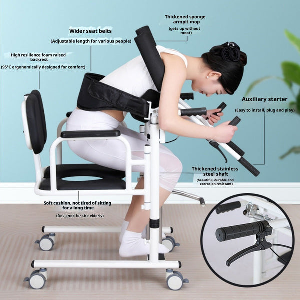 Lifts for Home Use,Electric Patient Lift Transfer Chair,Bathroom Wheelchair NEW