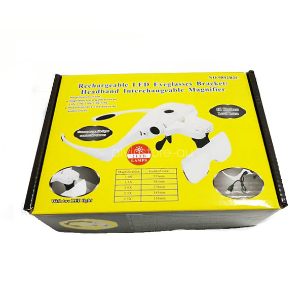 5 Lens Magnifying Glasses with LED Light 