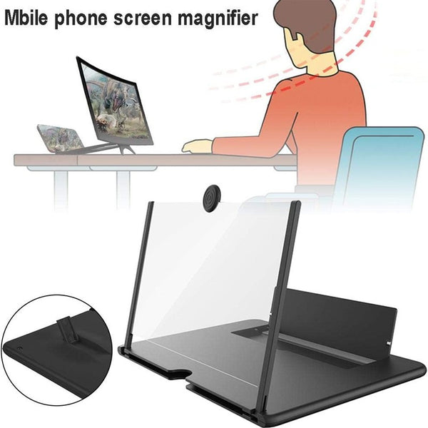 3D Folding Screen Magnifier Stand Mobile Phone 