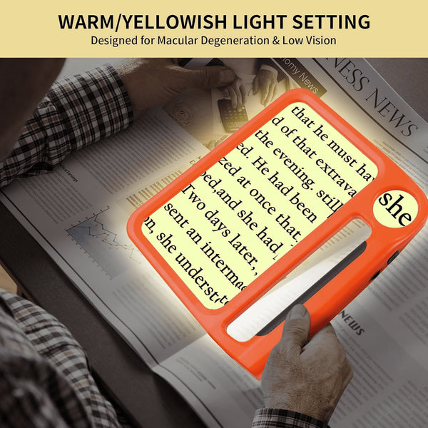 10X Full-Page Magnifying Glass 48 Lights