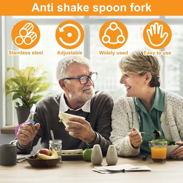 2Pcs Set Adaptive Feeding Utensil
