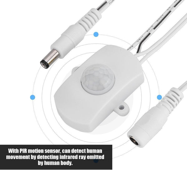 Mini PIR Motion Sensor Switch - Battery Powered, 7M Range for Smart Homes
