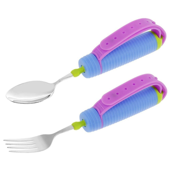 2Pcs Set Adaptive Feeding Utensil