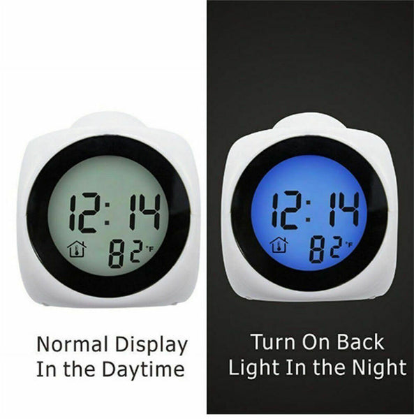 Clock LED Wall/Ceiling Projection LCD Digital Voice 