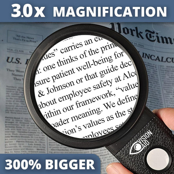 Vision Aid 30X Hands-Free Magnifying Glass