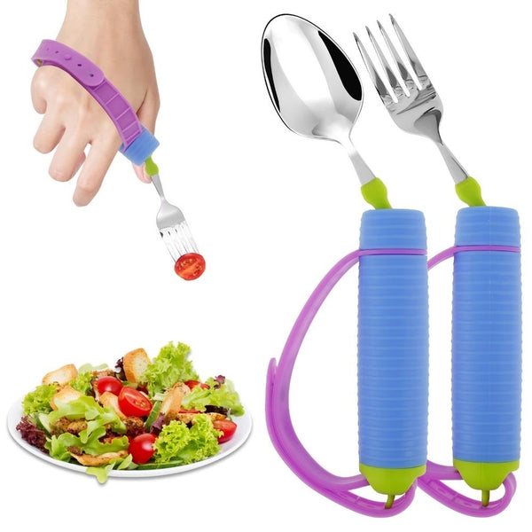 2Pcs Set Adaptive Feeding Utensil