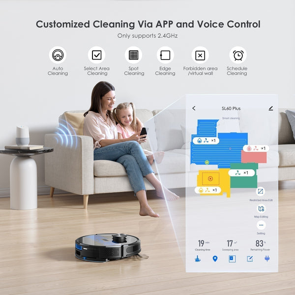 Lubluelu Robot Vacuum & Mop Combo