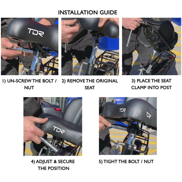 Backrest Saddle Bike Seat 