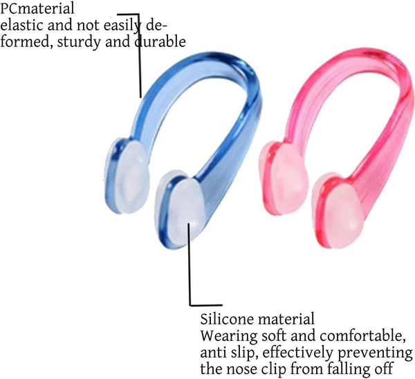 8Pcs Swimming Nose Clips 