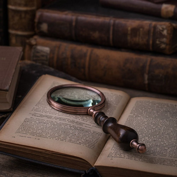 10X Retro Handheld Magnifier Glass 