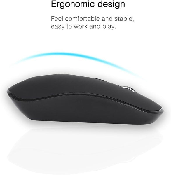 Large Print Wireless Keyboard and Mouse Set High Contrast for Low Vision