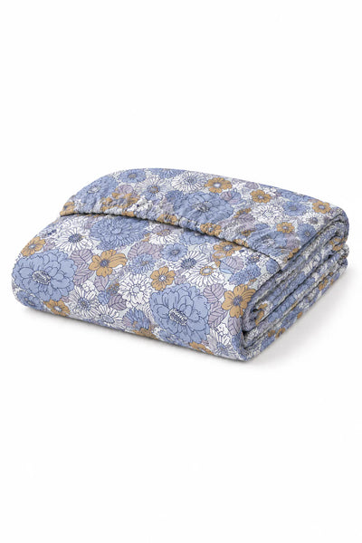 Blue Meadow Waterproof Fitted Sheet