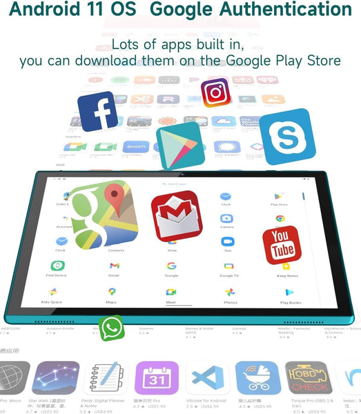 Tablet Android 10" Quad-Core Processor Tablet