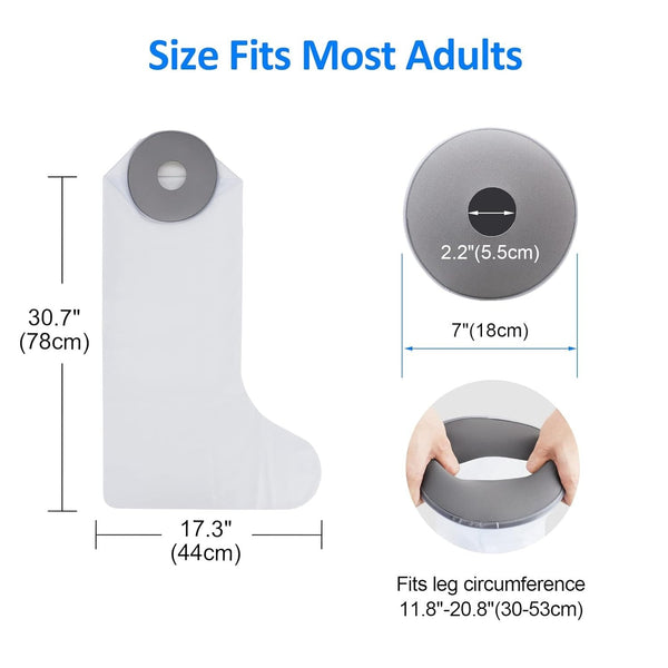 Waterproof Leg Cast Cover for Shower