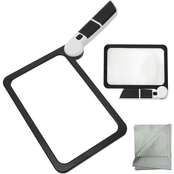 Rectangular 5X Handheld Magnifying Glass 
