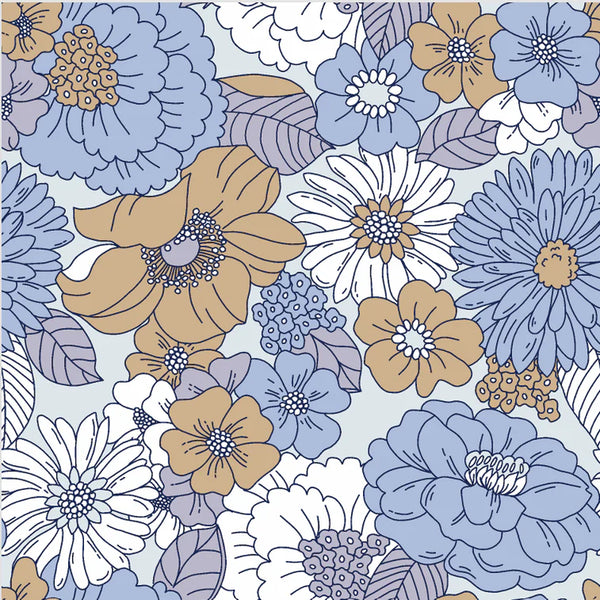 Blue Meadow Waterproof Fitted Sheet