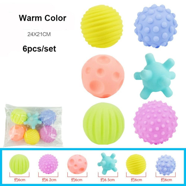 6Pcs Soft Rubber Tactile Ball