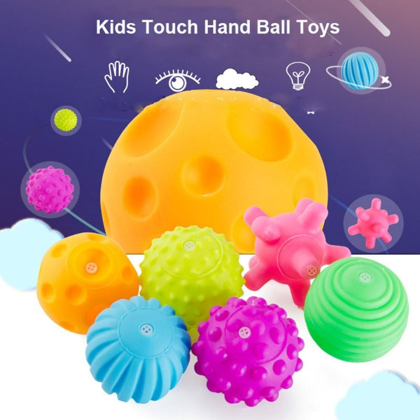 6Pcs Soft Rubber Tactile Ball